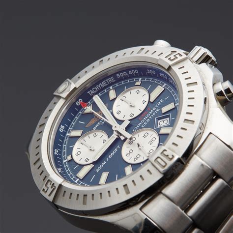 breitling black steel military colt|pre owned breitling colt.